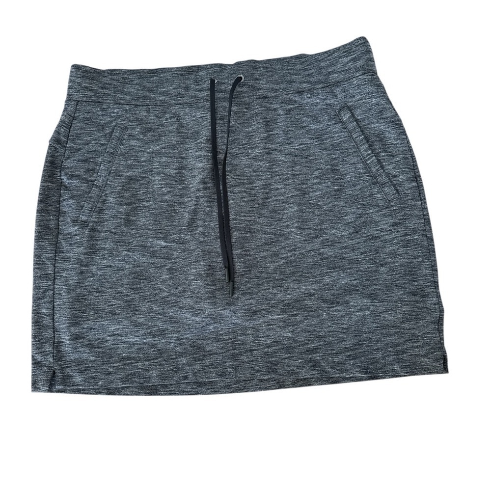 Athleta Charcoal Textured Skirt Skort - Picture 7 of 7